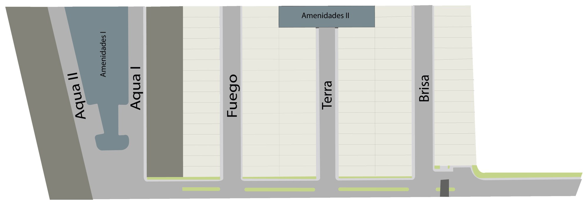 Plano de lotificación de Natura Residencial